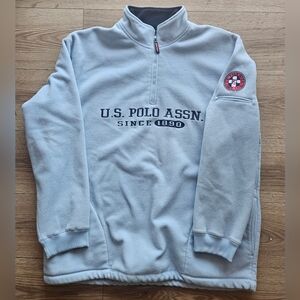 U.S. Polo Assn. Light Blue Fleece Jacket
